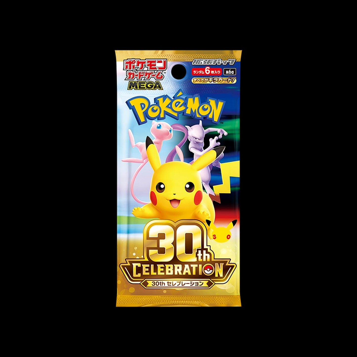 Pokémon 30th Celebration M6a Booster Pack – 6 Foil-Karten pro Pack