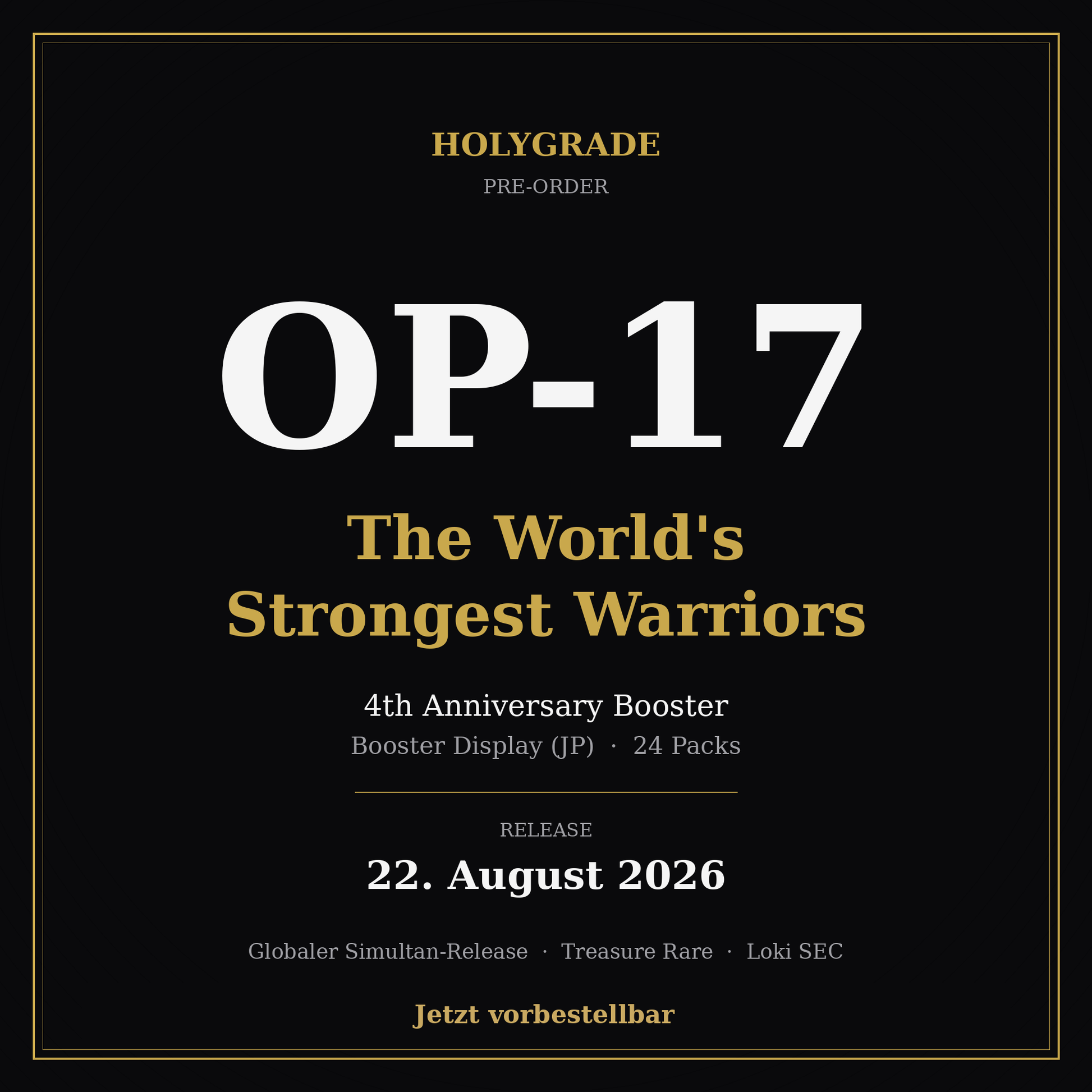 OP-17 The World's Strongest Warriors Booster Display Japanisch — Jetzt vorbestellbar, Release 22.08.2026