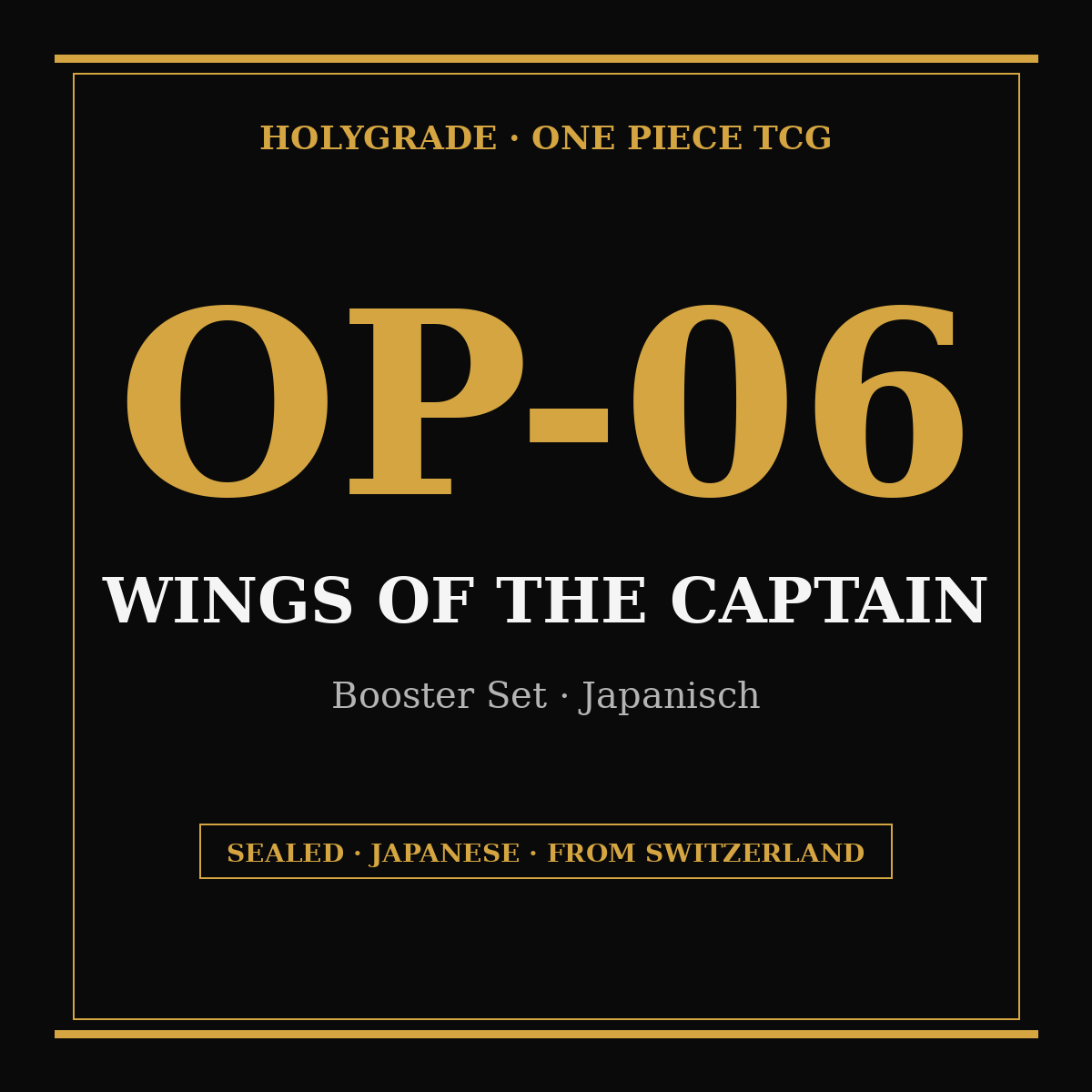 One Piece OP-06 Wings of the Captain Japanese Sealed - HOLYGRADE